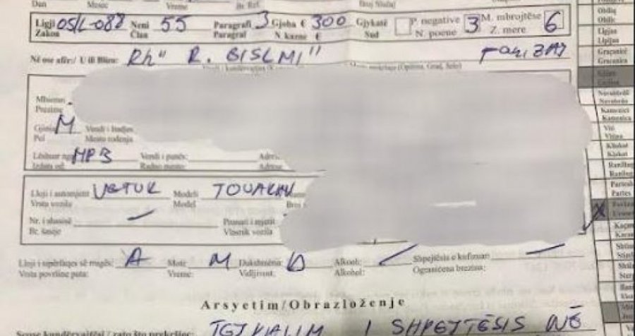 Ferizaj: Policia ua merr patentë shoferët dy vozitësve që tejkaluan shpejtësinë