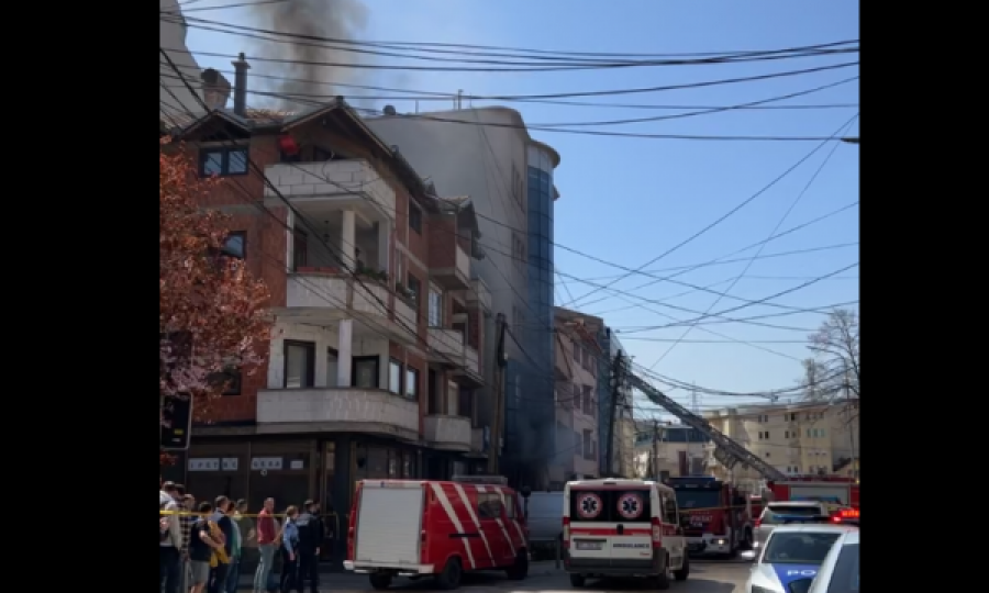 Shpëtohet një fëmijë nga zjarri i madh në Prishtinë