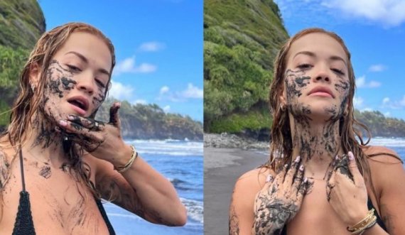 Rita Ora shfaqet në formë të mirë dhe e lyer me rërë nga pushimet në Hawaii