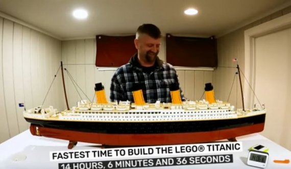 Vendos rekordin Guinness pasi montoi 'Titanikun' me lodrat Lego