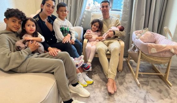 Georgina dhe vajza e porsalindur vijnë në shtëpi, Ronaldo bën postim prekës