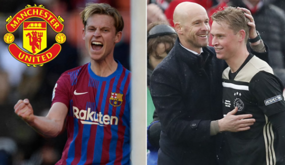 Frikë te Barcelona, Erik ten Hag mund ta sjellë Frenike de Jong te Manchester United