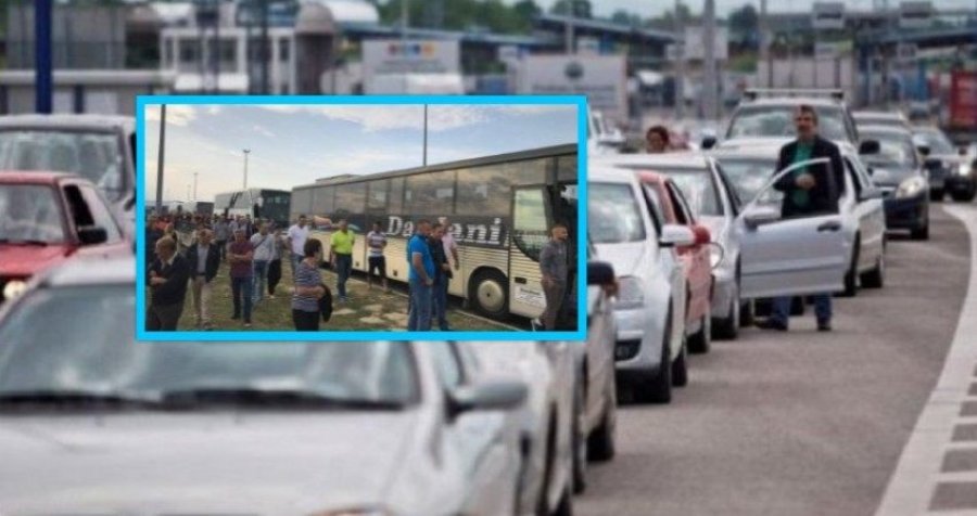 Kolona të gjata në kufi: Kaq janë pritjet në Merdare dhe në pikat tjera