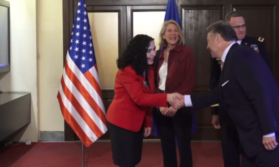 Donfried dhe Escobar në Presidencë, nis takimi me Osmanin