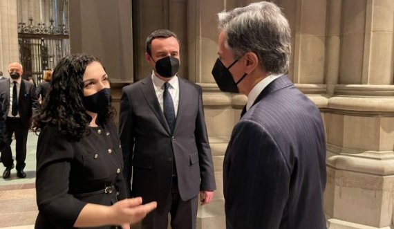 Takimi në Katedrale, çfarë i thanë Osmani e Kurti Sekretarit Blinken