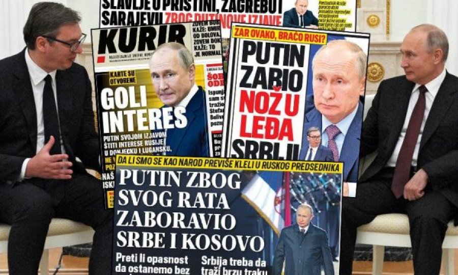 Mediat e Vuçiq me ballina kundër Putinit, “E njohu Kosovën”, Presidenti serb pritet t’i drejtohet kombit