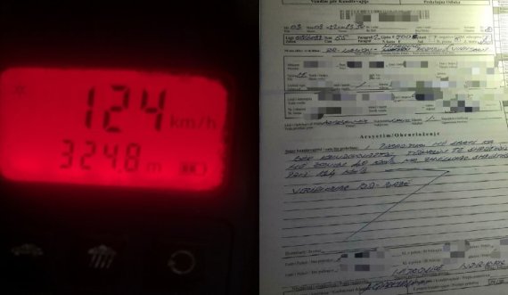 Gjobitet shoferi në rrugën Mitrovicë-Prishtinë, 500 euro dhe 5 pikë negative dhe ndalim ngasjeje për 1 vit