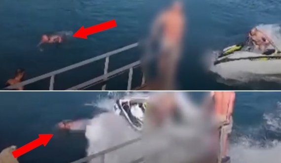 Përdorimi i 'JetSki', momenti kur qytetari gati mbyt një person tjetër në plazhin e Shëngjinit/VIDEO