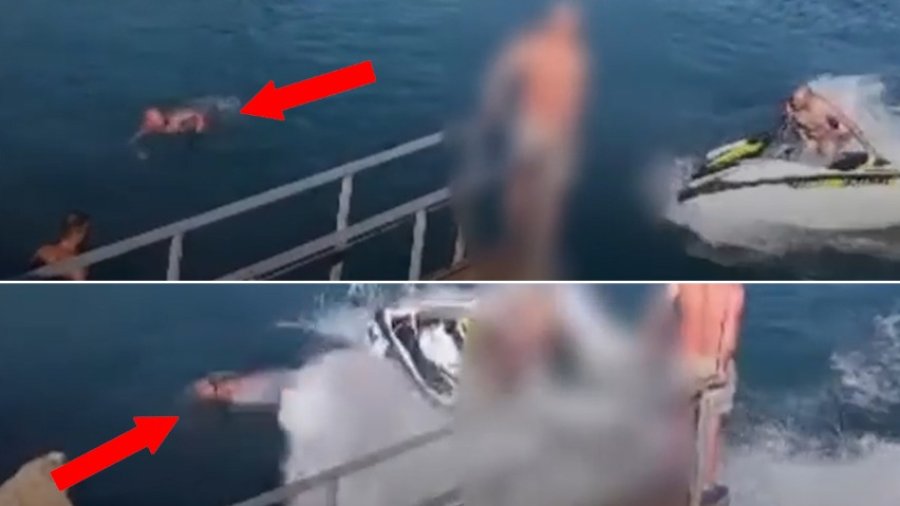 Përdorimi i 'JetSki', momenti kur qytetari gati mbyt një person tjetër në plazhin e Shëngjinit/VIDEO
