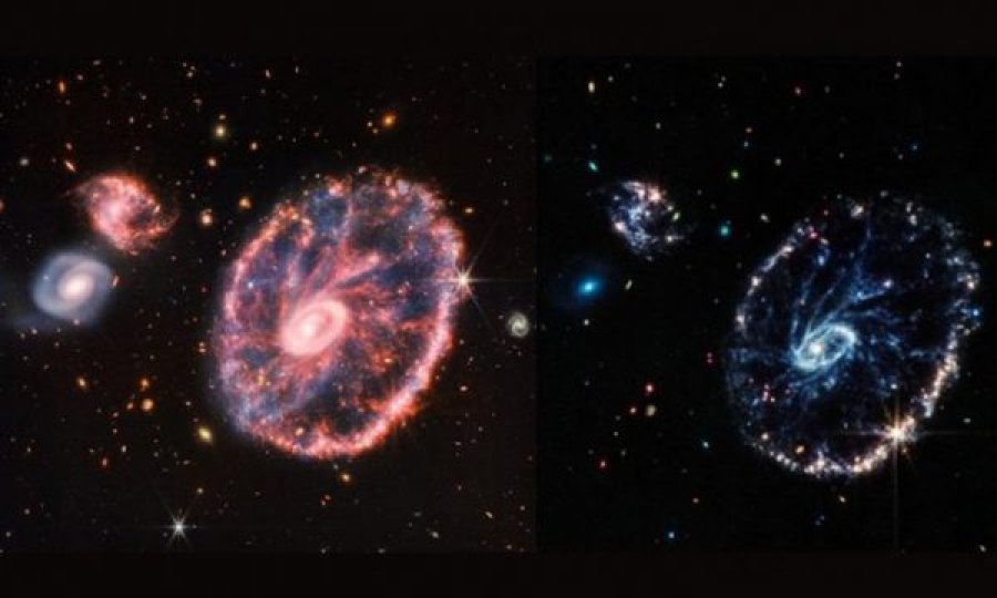 Teleskopi më i fuqishëm në botë jep imazhin e ri të ”Galaxy Cartwheel”