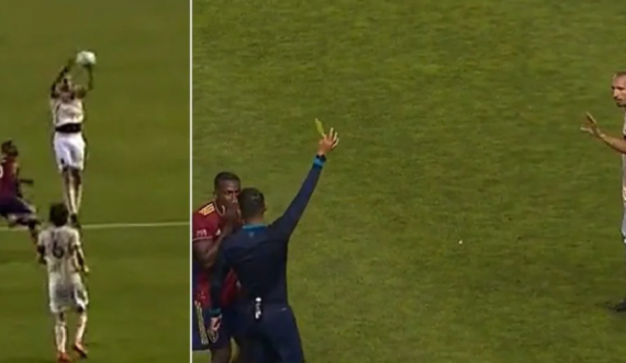 Chiellini e ndali aksionin në stilin e një volejbollisti,
