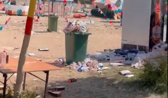 Gjendja në Parkun e Gërmisë një ditë pas Festivalit 'Sunny Hill': Mbeturina gjithandej