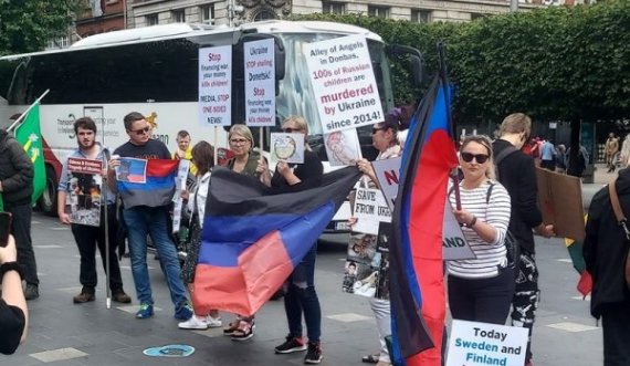 Serbët dhe rusët protestojnë kundër anëtarësimit të Irlandës në NATO