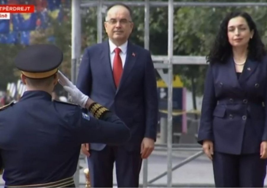 VIDEO/ Nis ceremonia zyrtare në Prishtinë, Presidentja Osmani pret homologun shqiptar, Begaj