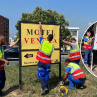 Komuna e Prishtinës  largon reklamat e vendosura nga motelet