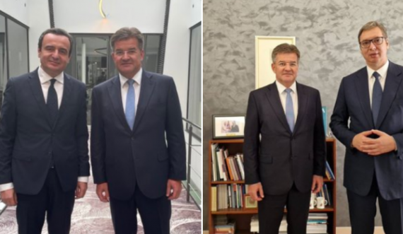 Lajçak i publikon fotografitë e takimeve me Kurtin e Vuçiqin: Po përgatitemi për nesër