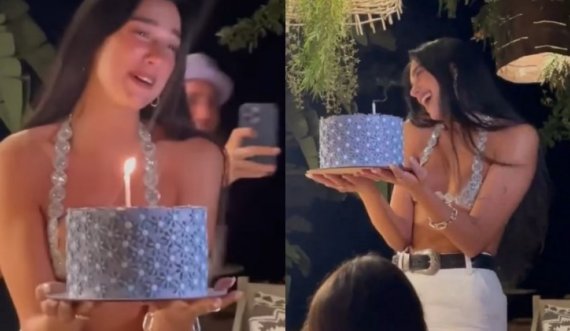 Dua Lipa surprizohet për ditëlindje dhe mbushi sytë me lot