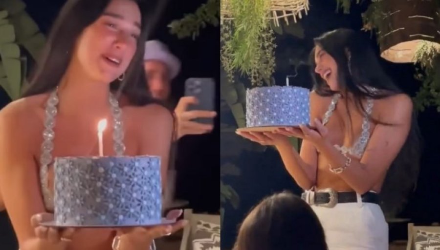 Dua Lipa surprizohet për ditëlindje dhe mbushi sytë me lot