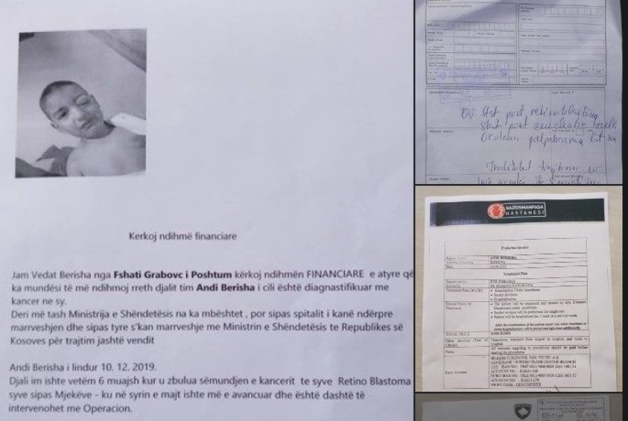 Andit 2 vjeçar i duhet ndihmë financiare për shërim