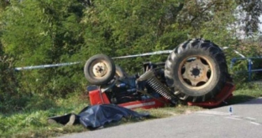 Vdes një person në Gjilan, iu rrokullis traktori 