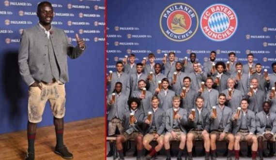 Sadio Mane refuzoi të pozonte me birrë në festën tradicionale të Bayernit