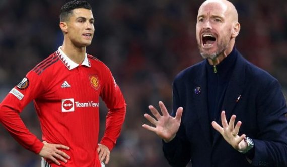 Ten Hag flet për largimin e Ronaldos:Ai më ka mashtruar keq, kuptova vetëm nga  intervista se e do largimin