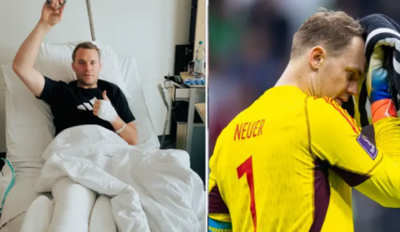 Përfundim i dhimbshën i sezoni për  portierin gjerman Manuel Neuer, operohet pasi theu këmbën në skijim