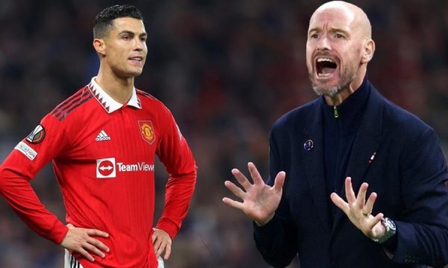 Ten Hag flet për largimin e Ronaldos:Ai më ka mashtruar keq, kuptova vetëm nga  intervista se e do largimin