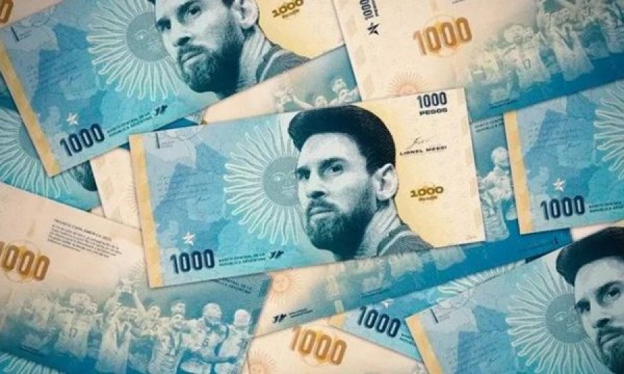 Fytyra e Messit, në kartëmonedhat argjentinase
