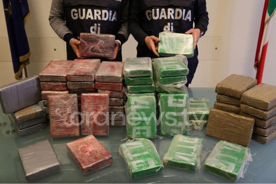 Zbulohen 444 kg kokainë , vlera në treg 3 mln euro