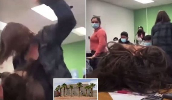 Rreh brutalisht shoqen duke e goditur mbi 30 herë, nxënësit e tjerë qeshin dhe filmojnë