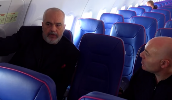 Me aeroplan brenda Shqipërisë, Edi Rama dhe Blendi Fevziu fluturojnë nga Kukësi në Tiranë