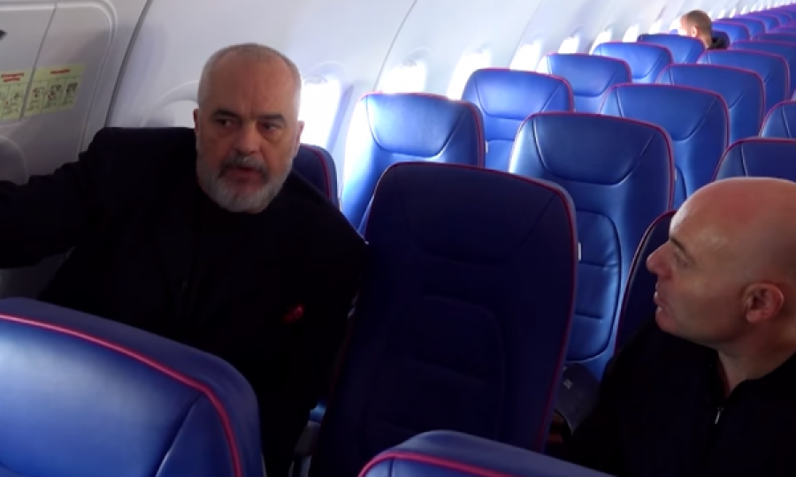 Me aeroplan brenda Shqipërisë, Edi Rama dhe Blendi Fevziu fluturojnë nga Kukësi në Tiranë