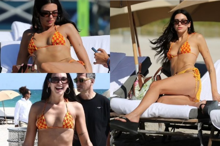 Me bikini në plazhet e Miamit, Dua Lipa mahnit me format e saj