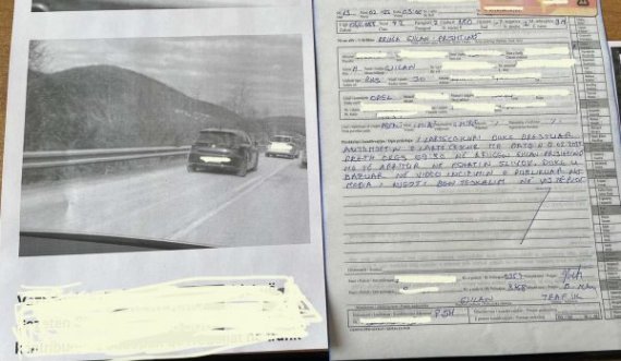 Tejkaloi në vijë të plotë, policia gjobit gjilanasin me 150 euro