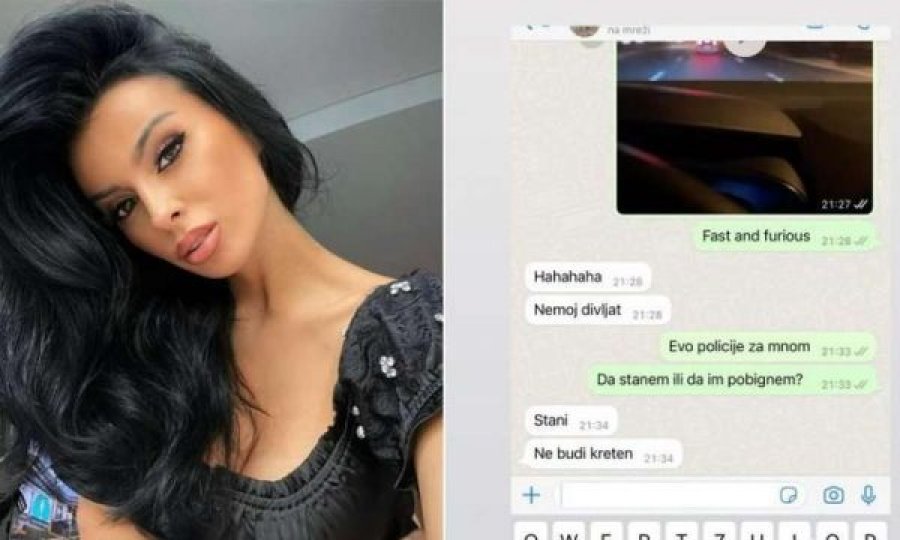 E dashura i shkruan Lirim Kastratit, teksa vozit veturën me shpejtësi të madhe