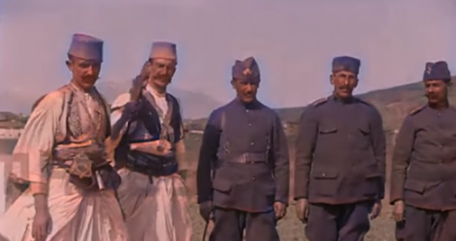 Pamje të rralla të ushtarakëve shqiptarë gjatë vitit 1917 