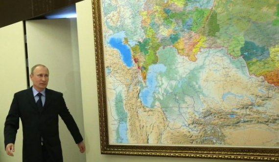 Apetitet e Putinit për pushtimin e Ukrainës: Televizioni shtetëror rus shfaq hartën e ndryshuar territoriale