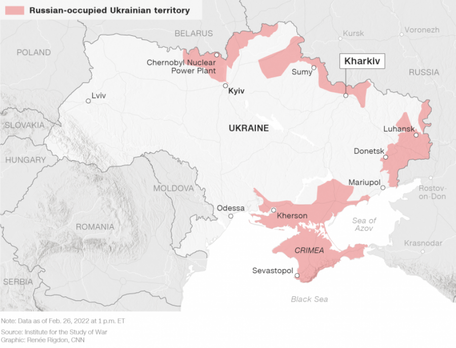 CNN tregon se deri ku janë futur trupat ruse në Ukrainë