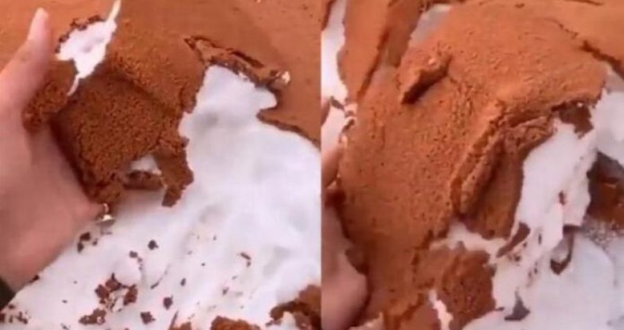 Pamje të rralla, zbardhet Arabia, banorët shijojnë borën në ditët e para të Vitit të Ri