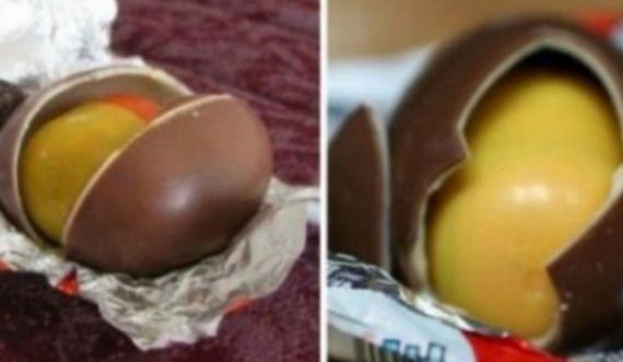 Fëmija tmerrohet nga dhurata që gjen brenda çokollatës