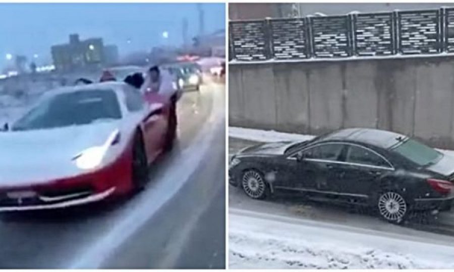 Edhe veturat luksoze të “pafuqishme” në rrugët e Kosovës gjatë dimrit