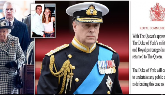 Mbretëresha i heq titujt të birit, Princi britanik Andrew do të mbrohet në gjyqin e abuzimit sek*ual si ‘qytetar privat’