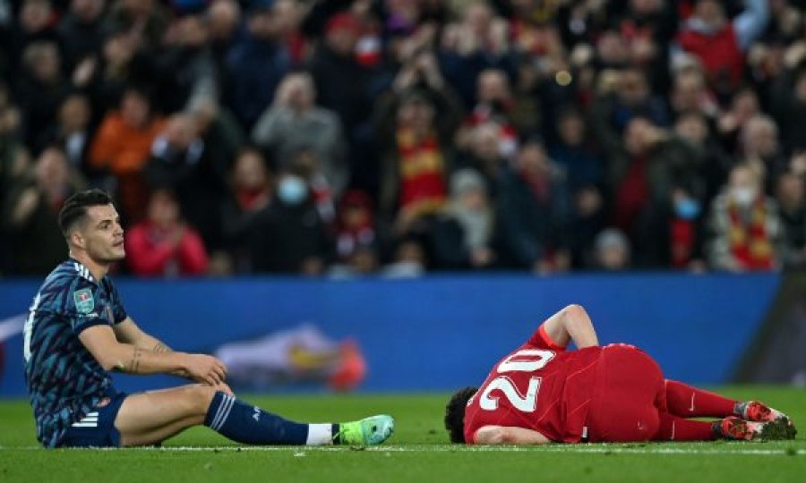 Kritika për Granit Xhakën pas kartonit të kuq ndaj Liverpoolit