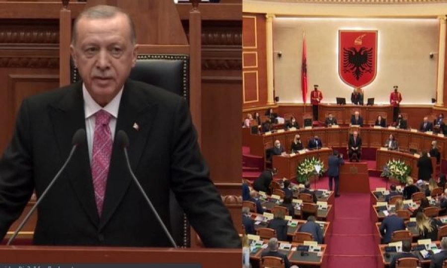 Erdogan mban fjalën e tij në Kuvendin e Shqipërisë: Kemi 600 vjet miqësi, tani edhe aleatë strategjik