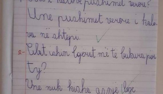 Detyra e parë e shkollës i përloti të gjithë: Përgjigja e këtij vogëlushi është ajo e shumicës së kosovarëve