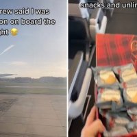 Pasagjeri i vetëm në aeroplan, i riu udhëtoi për tetë orë plotësisht i vetmuar – videoja bëhet virale