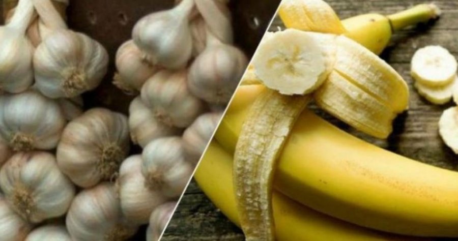 Ju duket e çuditshme, por kombinimi i hudhrës me bananen do t’ju befasojë 15 minuta pas konsumimit