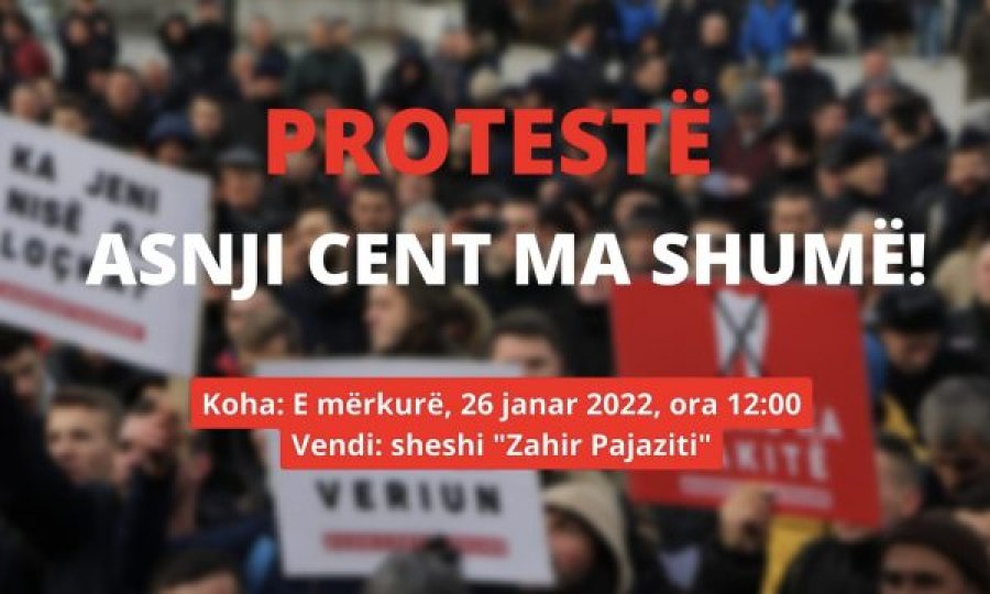 “Asnji cent ma shumë”, sot protestohet kundër shtrenjtimit të rrymës