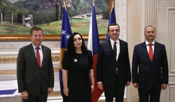 Osmani, Kurti e Szunyog së bashku në prezantimin e prioriteteve të Presidencës çeke të BE-së